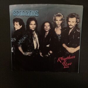 7” SCORPIONS 45 RPM Single Vinyl Rhythm of Love We Let It Rock…You Let It Roll